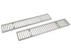 1968-1976 C3 Corvette Rear Deck Vent Grille Pair Chrome